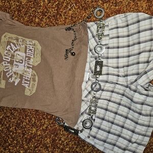 Y2k Waist Chain Mixed Metal Belt Fits 25"-40" (Clothes Not Included)